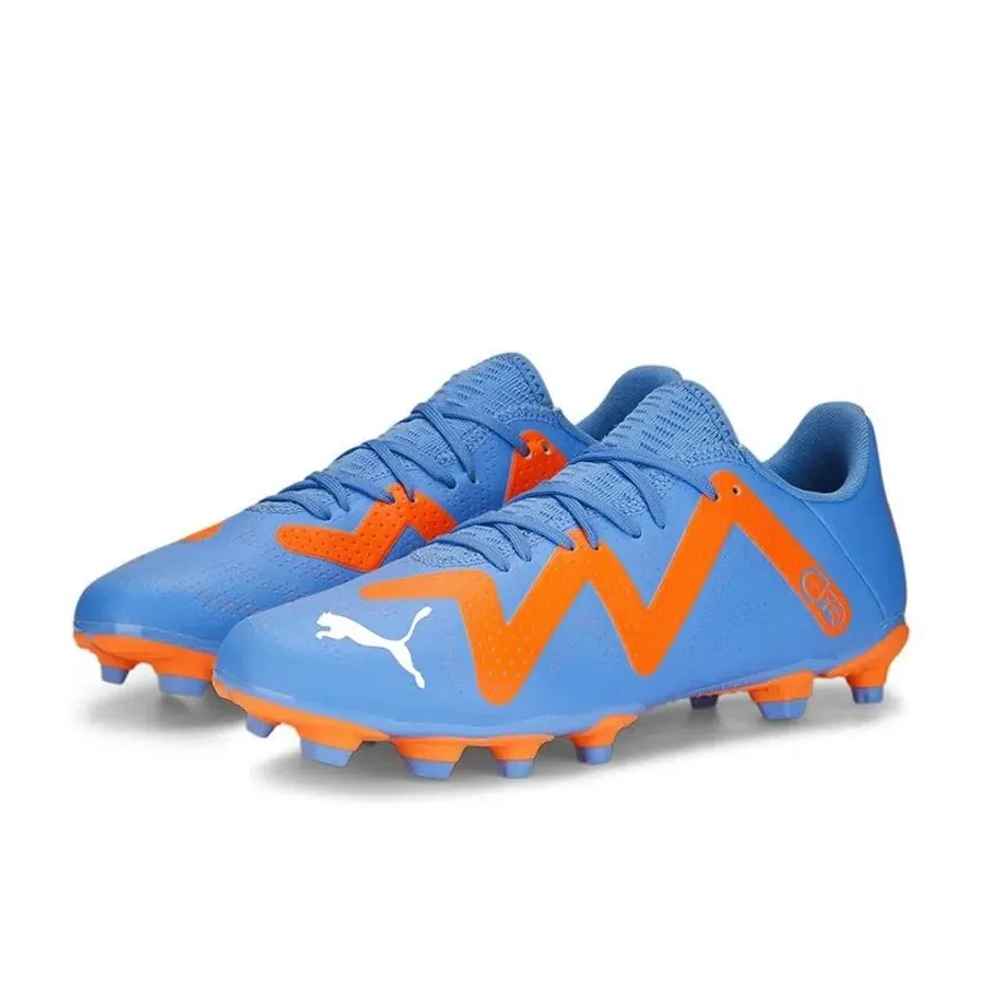 Imagen 1 de 5 de Botines Puma Future Play Fg/Ag-CELESTE/NARANJA/BLANCO