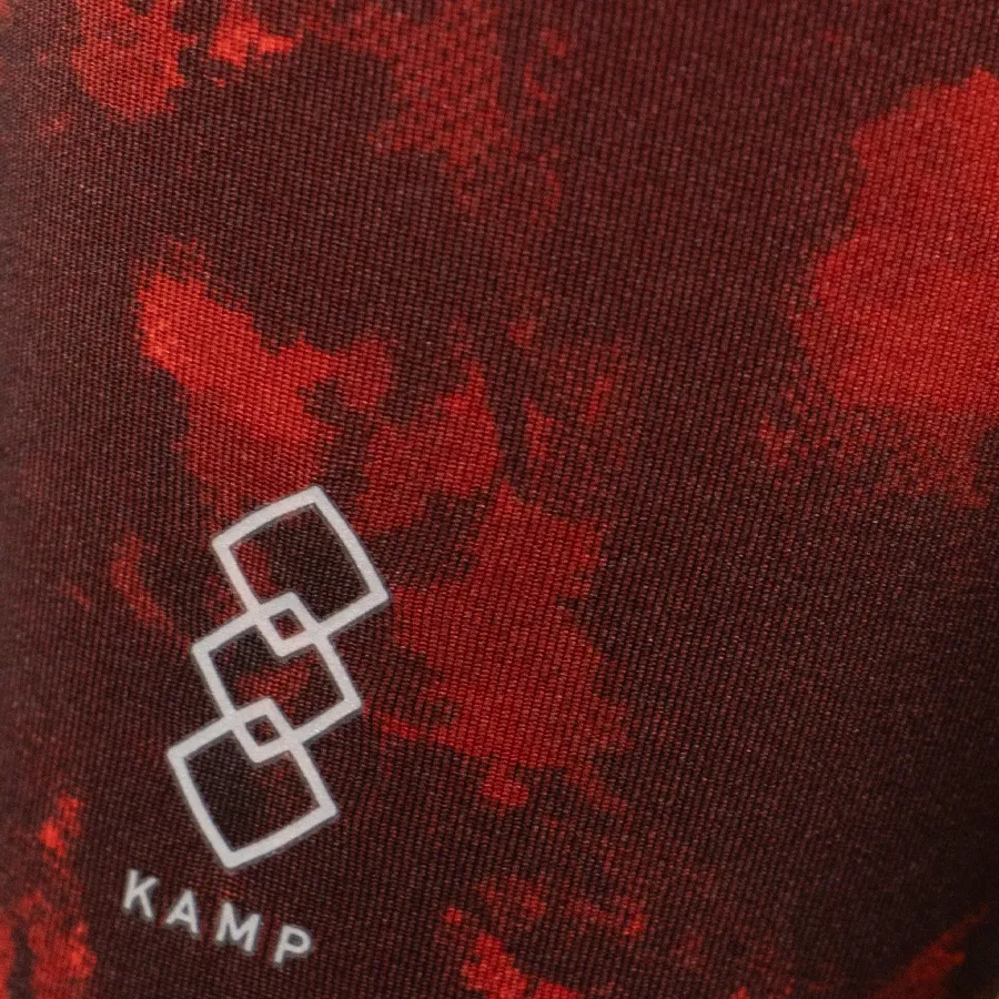 Imagen 3 de 4 de Calza Kamp Sublimada Larga-ROJO