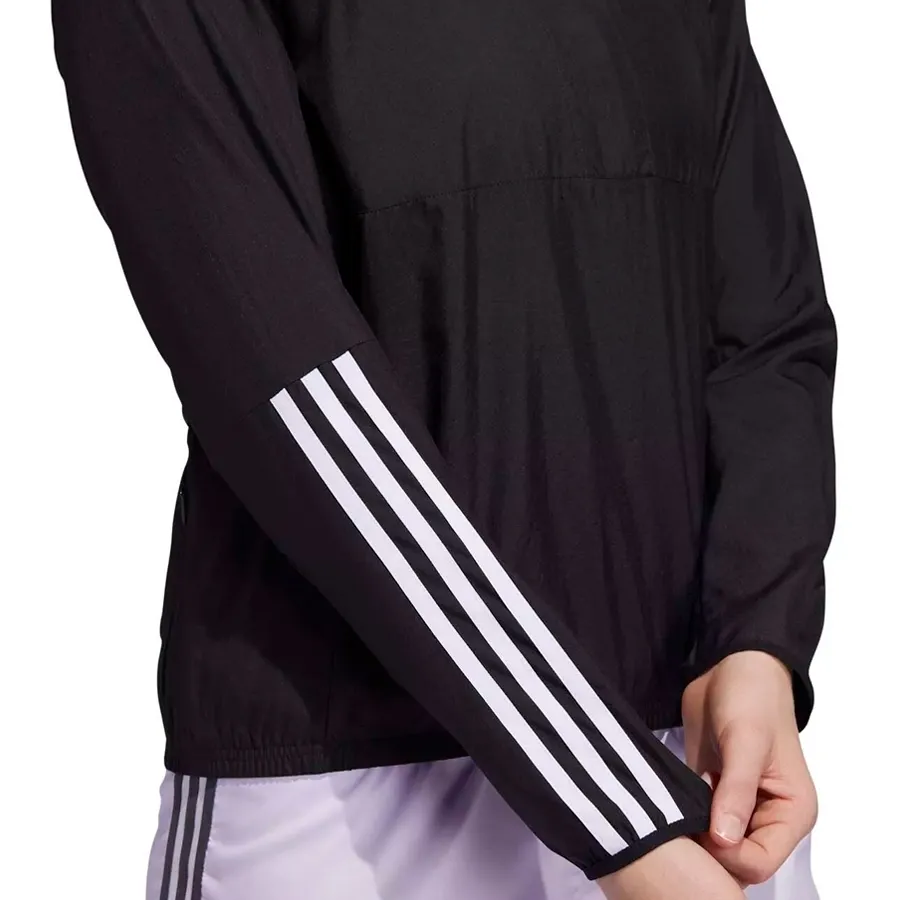 Imagen 4 de 5 de Campera adidas Anorak Run It-NEGRO