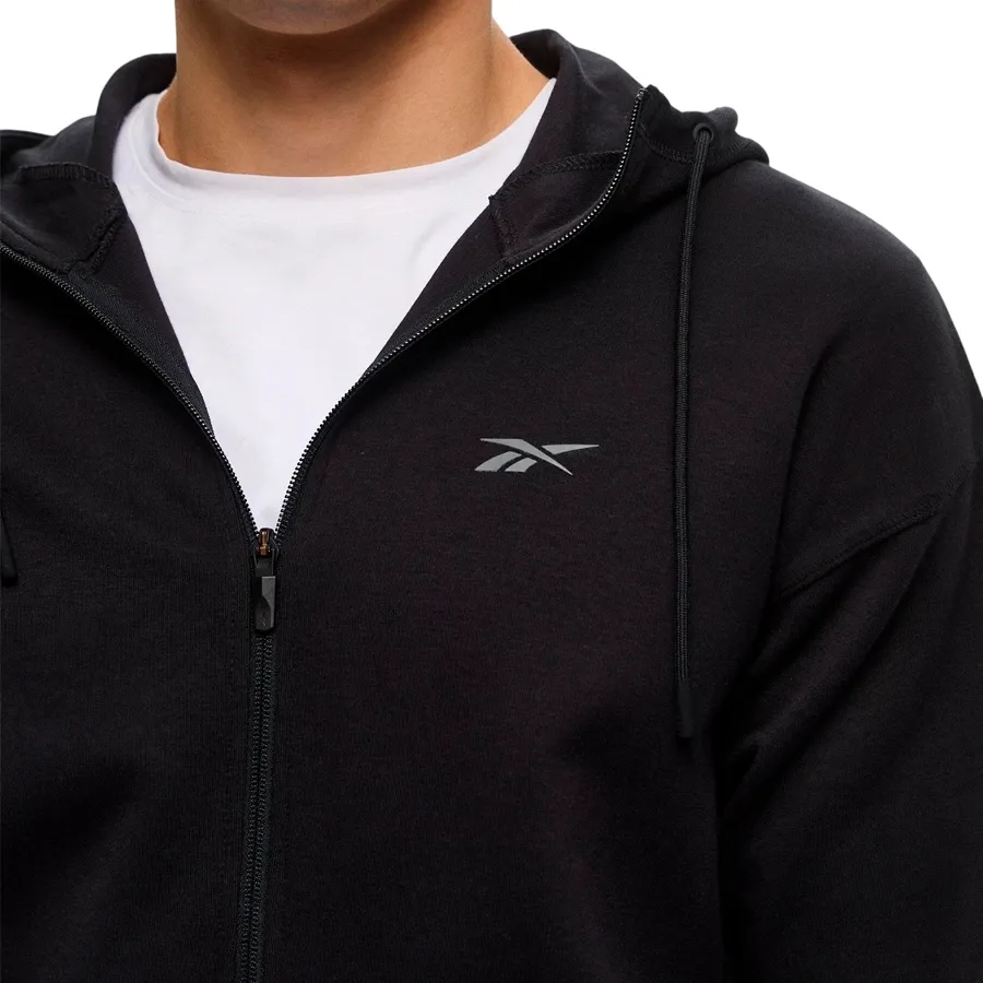 Imagen 2 de 4 de Campera Reebok Athlete full zip-NEGRO/GRIS