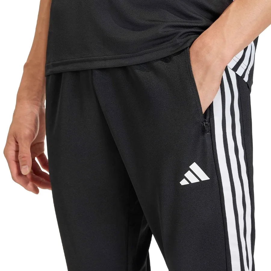 Imagen 4 de 6 de Pantalón adidas Workout Essentials All-Set 3 Stripes-NEGRO/BLANCO