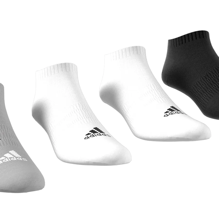 Imagen 1 de 6 de Medias adidas Sportswear Pack x6-BLANCO/GRIS/NEGRO