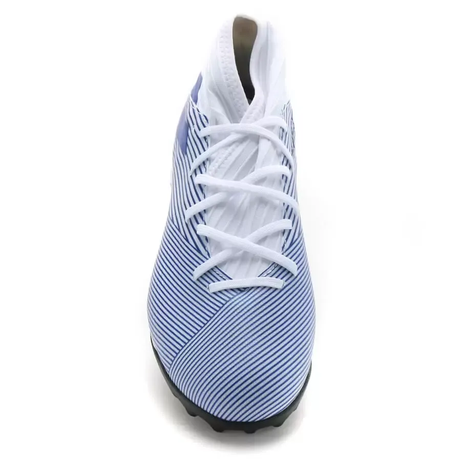 Imagen 1 de 5 de Botines adidas Nemeziz 19.3 Pasto Sintético-BLANCO/AZUL