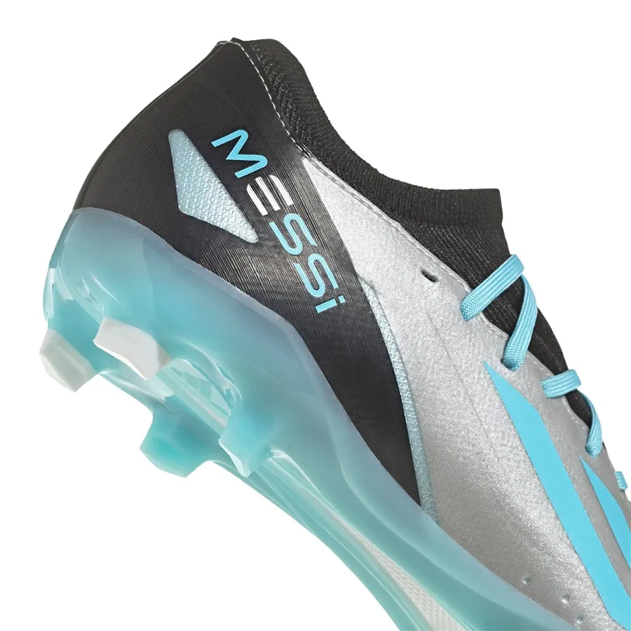 Imagen 6 de 8 de Botines adidas X Crazyfast Messi 3-PLATA/CELESTE/NEGRO