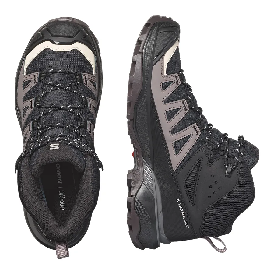 Imagen 4 de 6 de Zapatillas Salomon X Ultra 360 Mid Gore-Tex-NEGRO/GRIS