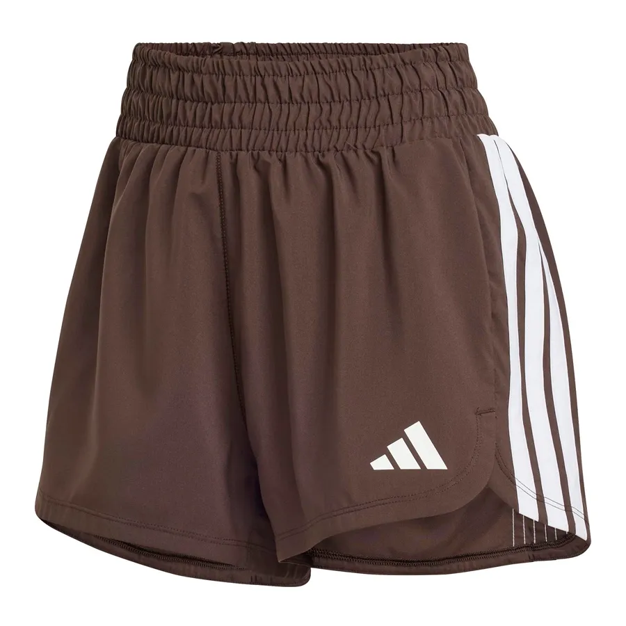 Imagen 2 de 5 de Short adidas Pacer High-CAFE/BLANCO