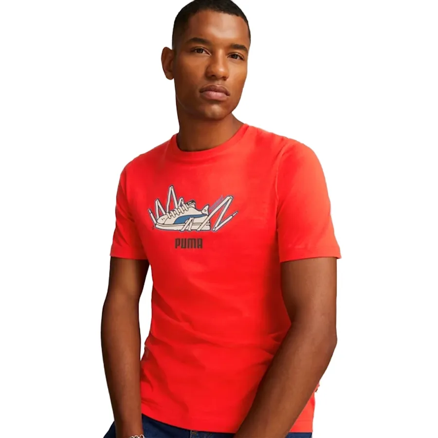 Imagen 0 de 5 de Remera Puma Sneaker Graphic-ROJO