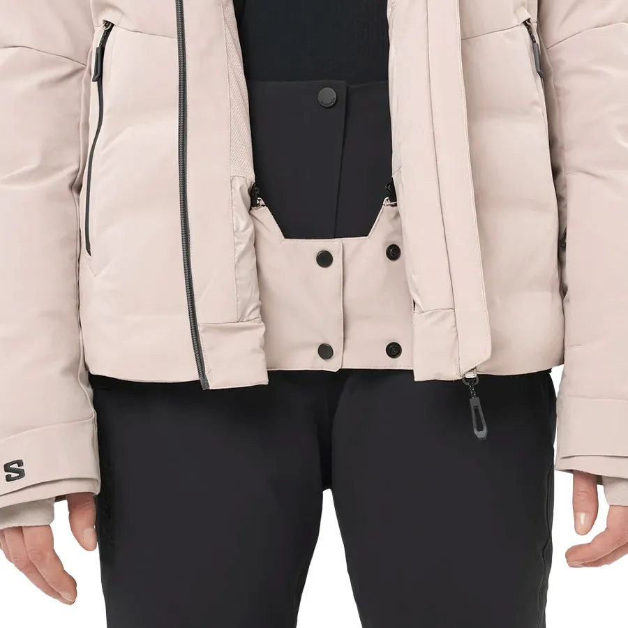 Imagen 8 de 10 de Campera Salomon Alpenflow Down-BEIGE