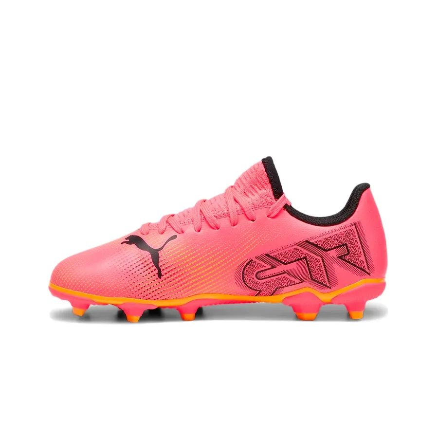 Imagen 1 de 4 de Botines Puma Future 7 Play Fg Ag Jr-ROSA FLUOR/NEGRO