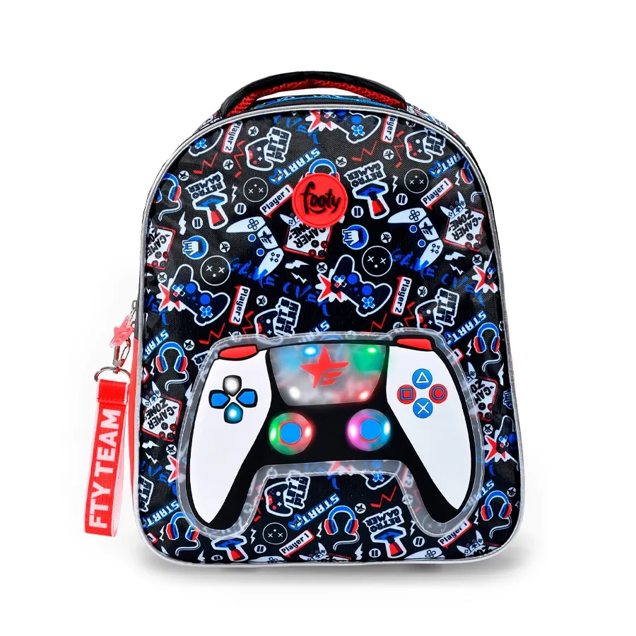 Imagen 0 de 2 de Mochila Footy Espalda 14" Joystick-NEGRO/AZUL/ROJO