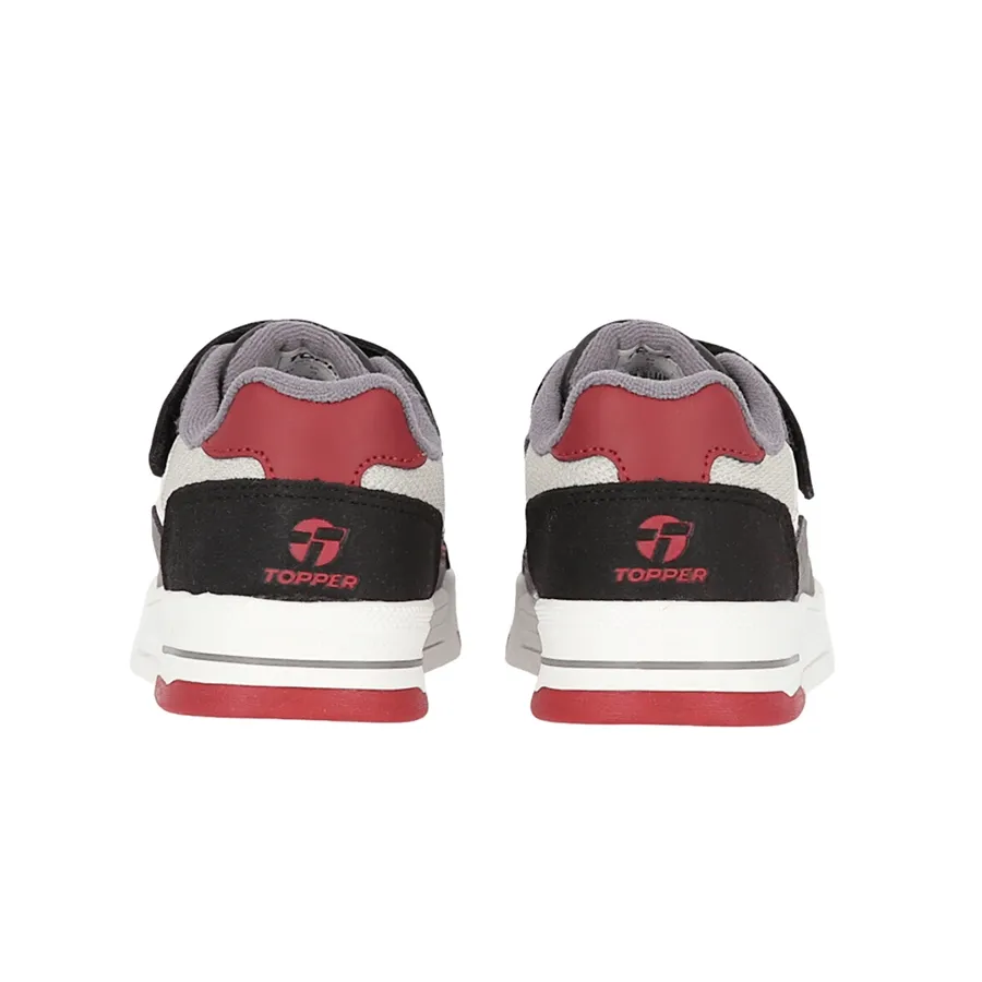 Imagen 5 de 6 de Zapatillas Topper Quarter Kids-BLANCO/NEGRO/GRIS