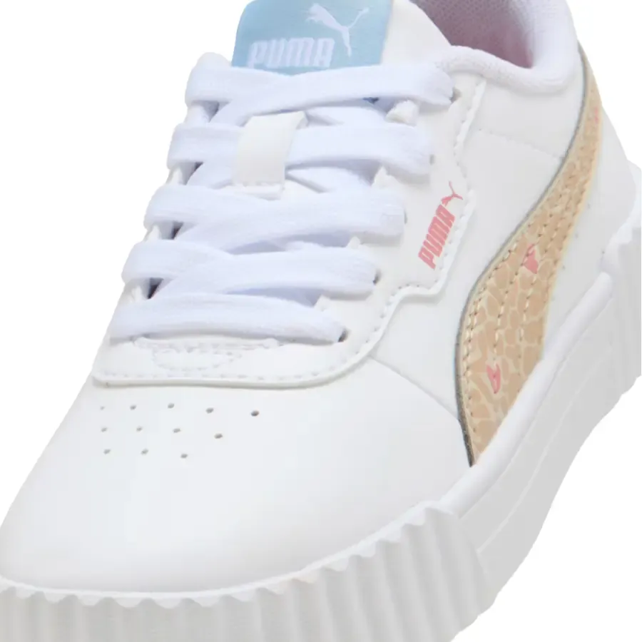 Imagen 5 de 7 de Zapatillas Puma Carina 3.0 Winter Safari Infantil-BLANCO/BEIGE/ROSA