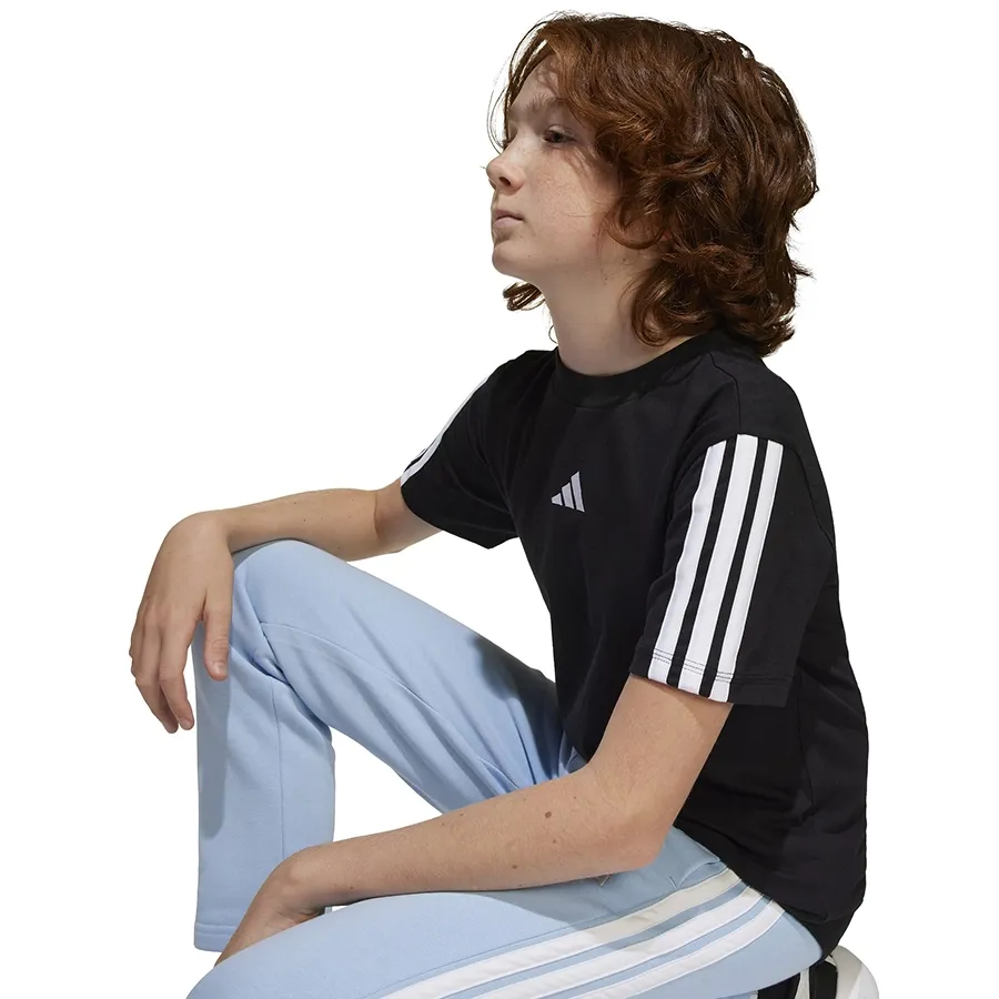 Imagen 2 de 4 de Remera adidas Essentials Kids-NEGRO/BLANCO