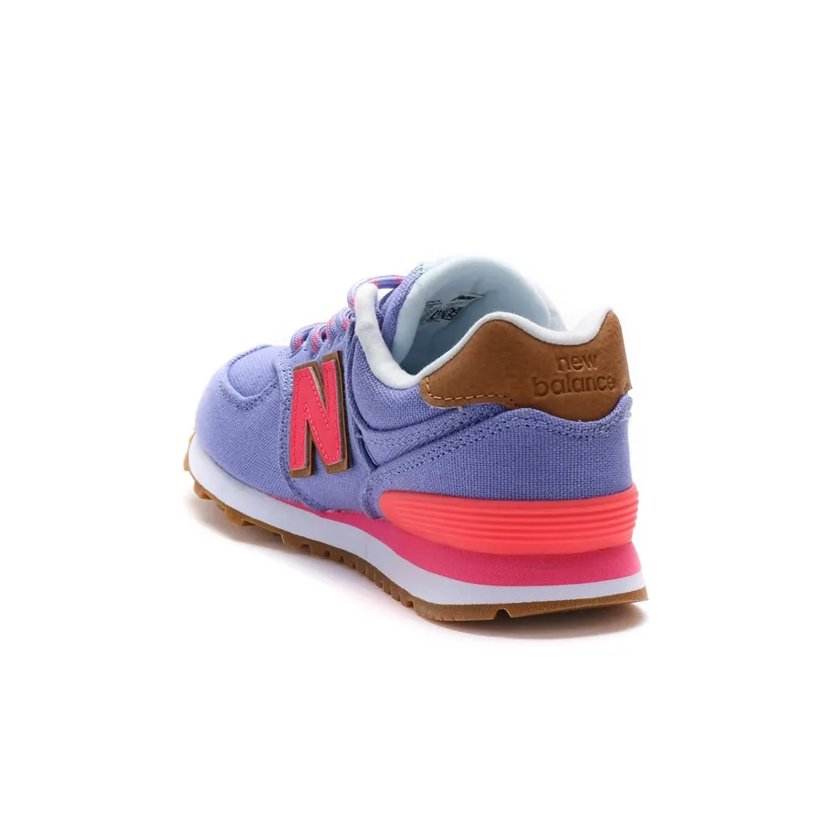 Imagen 2 de 4 de Zapatillas New Balance G 574-LILA/TOSTADO/BLANCO
