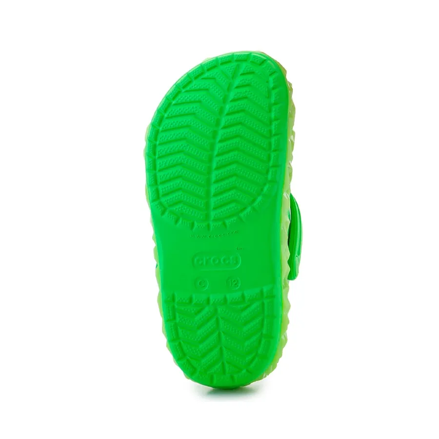 Imagen 5 de 6 de Ojotas Crocs Crocband Geometric Glow-VERDE