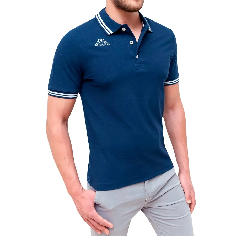 Imagen 1 de 3 de Remera Kappa Maltax 5 Mss-MARINO/BLANCO