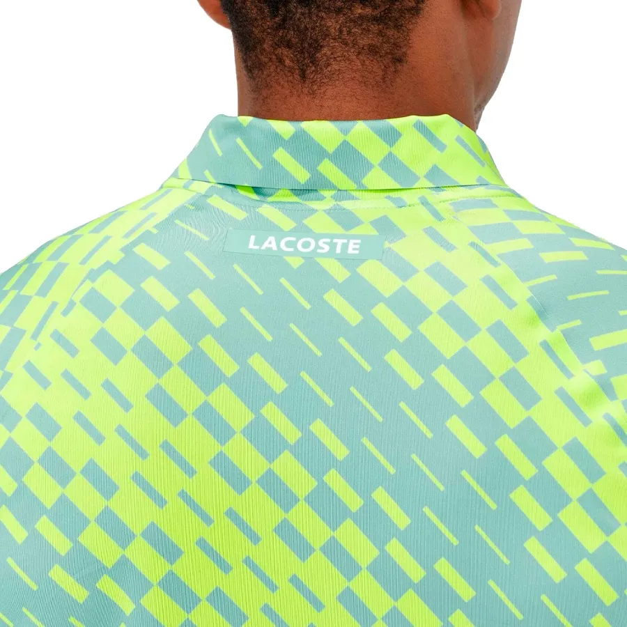 Imagen 5 de 9 de Remera Lacoste Novak Djokovic-VERDE/LIMA