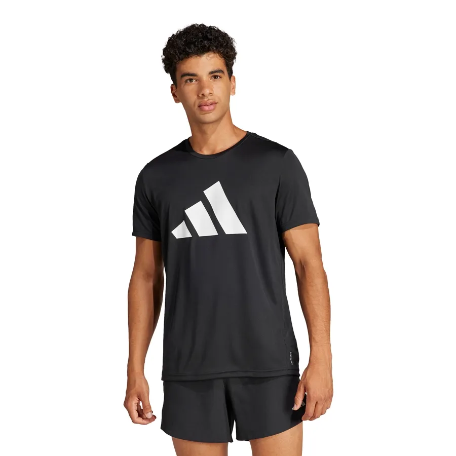 Imagen 1 de 5 de Remera adidas Run It-NEGRO/BLANCO