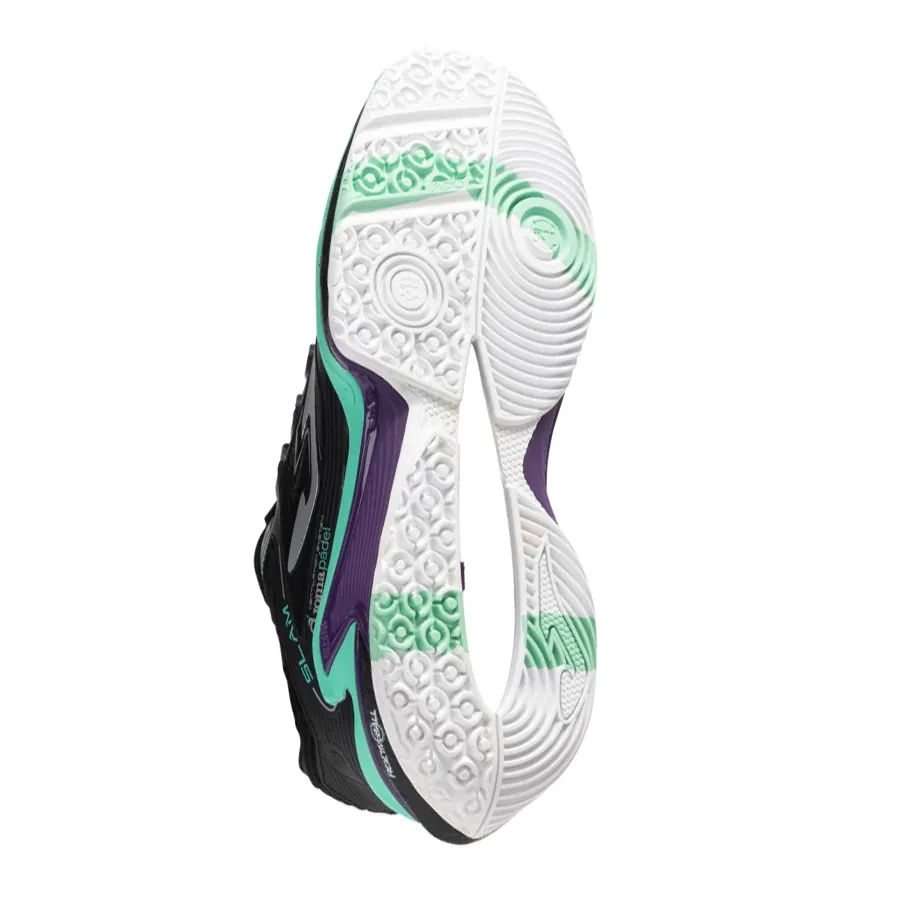 Imagen 3 de 5 de Zapatillas Joma Zapatilla Pádel Slam-NEGRO/VERDE AGUA/PLATA