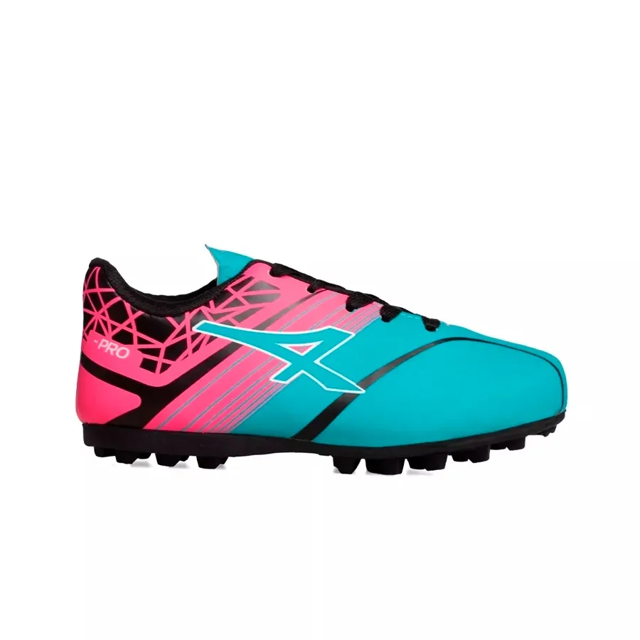 Imagen 0 de 7 de Botines Athix Stamina Kids Tf 47-TURQUESA/ROSA