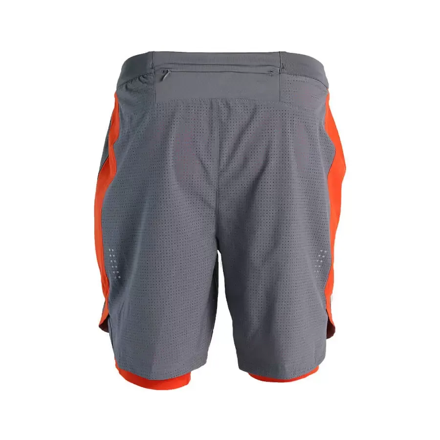 Imagen 1 de 4 de Shorts Puma Pace 2 In1 7"-GRIS/NARANJA