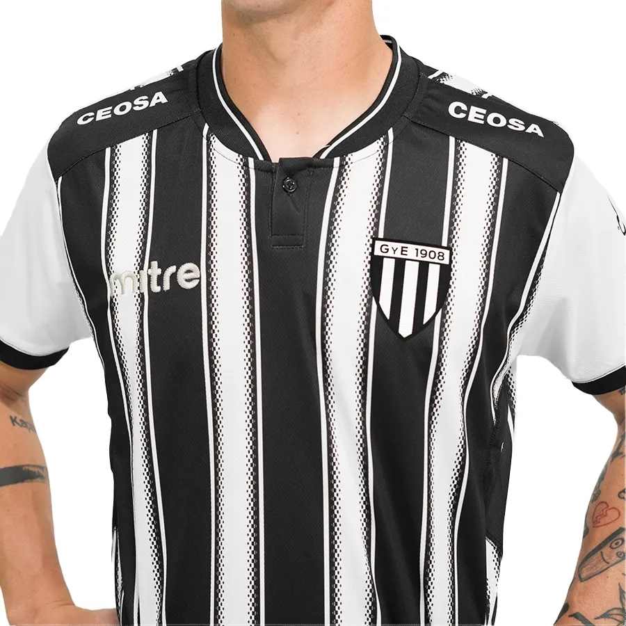 Imagen 6 de 9 de Camiseta Mitre Oficial Gimnasia y Esgrima 23-NEGRO/BLANCO