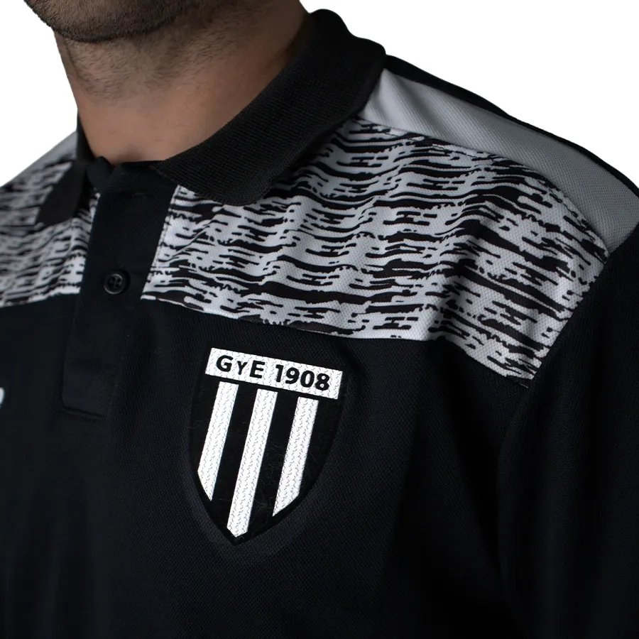 Imagen 3 de 5 de Remera Mitre Polo Atlas Gimnasia Y Esgrima 25-NEGRO/BLANCO