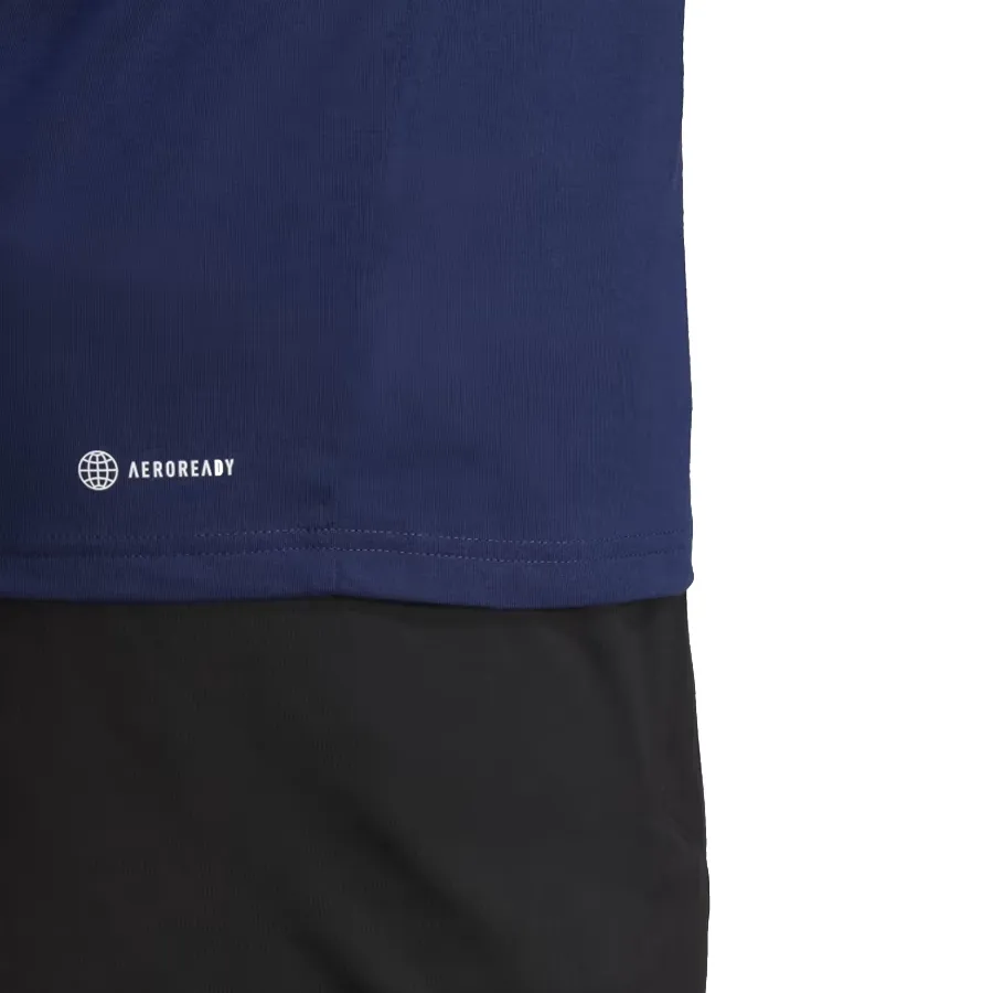 Imagen 5 de 6 de Remera adidas Train Essentials Feelready-AZUL/BLANCO