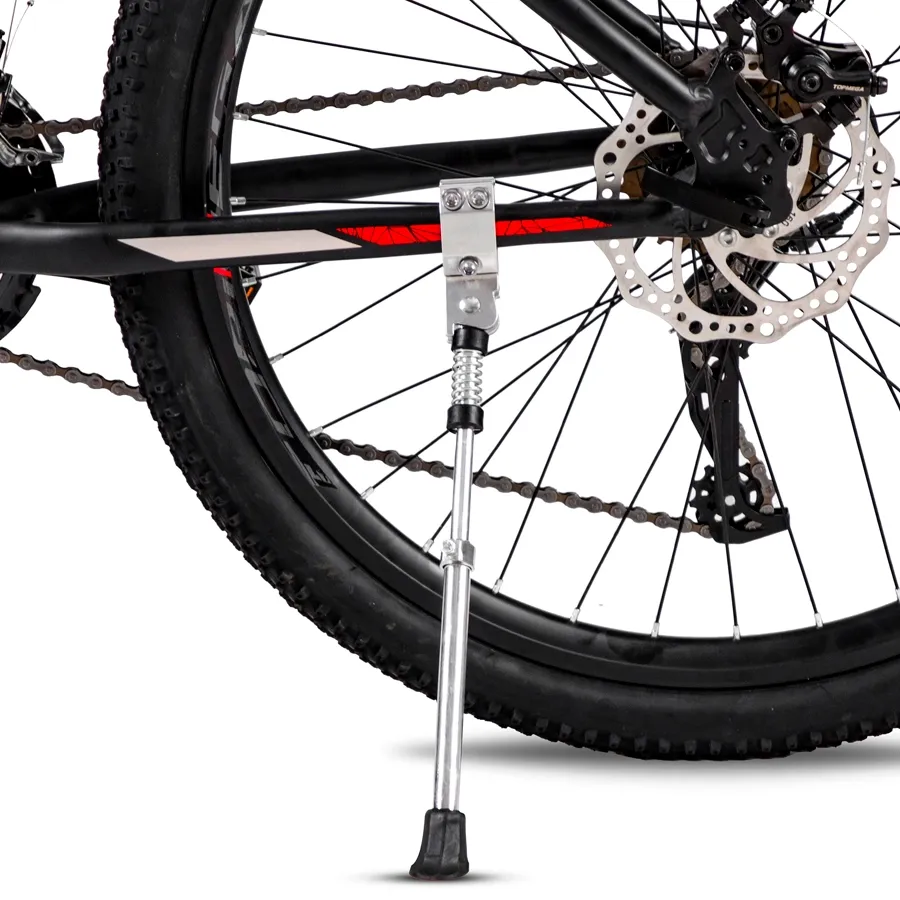 Imagen 4 de 7 de Bicicleta TopMega Neptune Aluminio R26 21V-NEGRO/ROJO