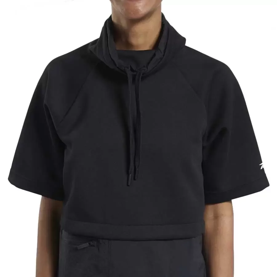 Imagen 3 de 5 de Buzo Reebok Ts Ss Cowl Sweatshi-NEGRO