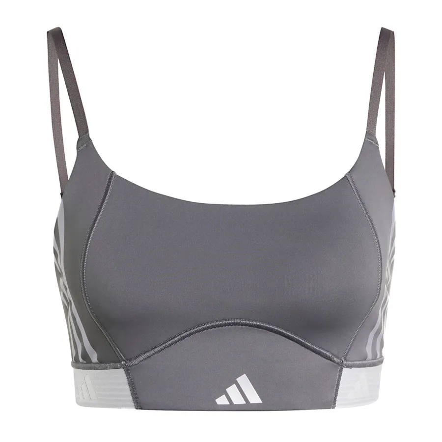 Imagen 4 de 6 de Top adidas Aer Ls Hyperglam-GRIS/BLANCO