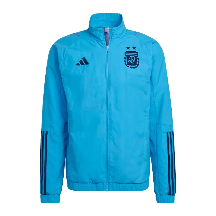 Imagen 0 de 6 de Campera adidas Afa Presentación Tiro Argentina 2023-CELESTE/MARINO