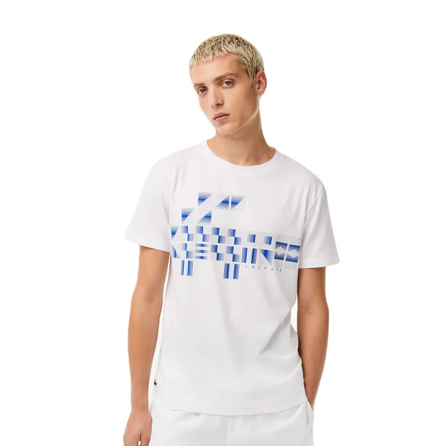 Imagen 1 de 7 de Remera Lacoste Novak Djokovic-BLANCO/AZUL