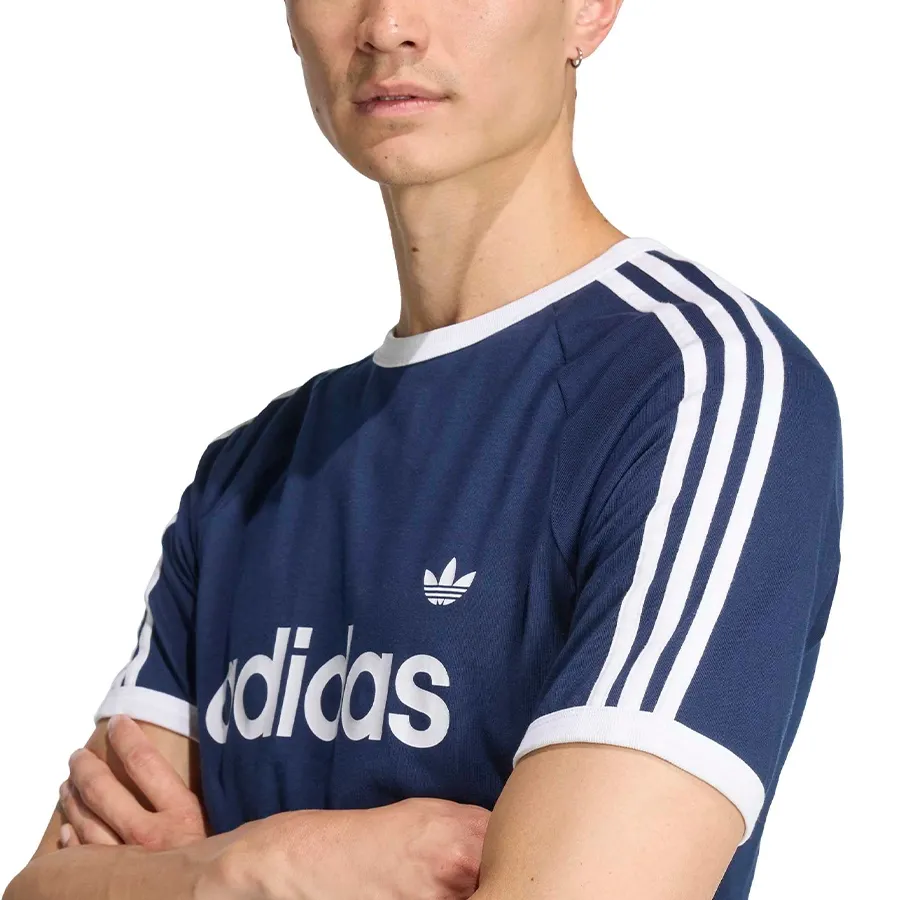Imagen 3 de 5 de Remera adidas originals Ringer 3 Tiras-MARINO
