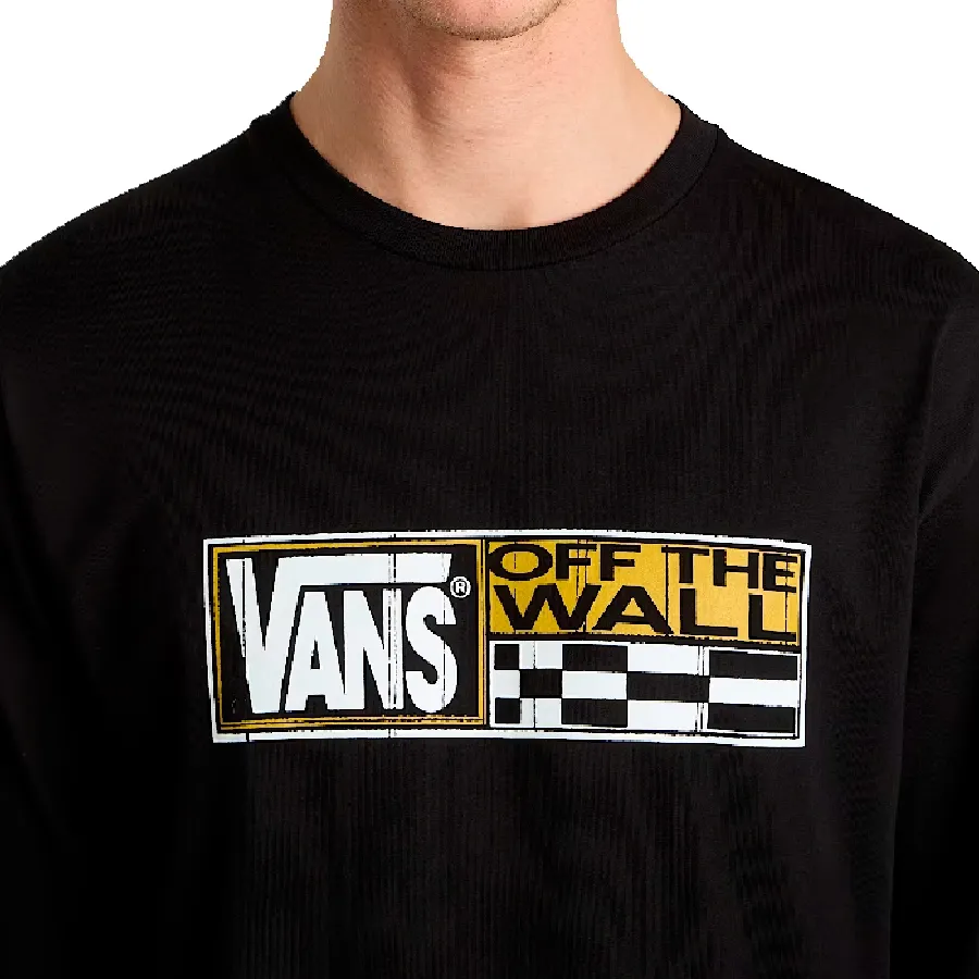 Imagen 3 de 4 de Remera Vans Hi Strech LS-NEGRO/BLANCO/AMARILLO