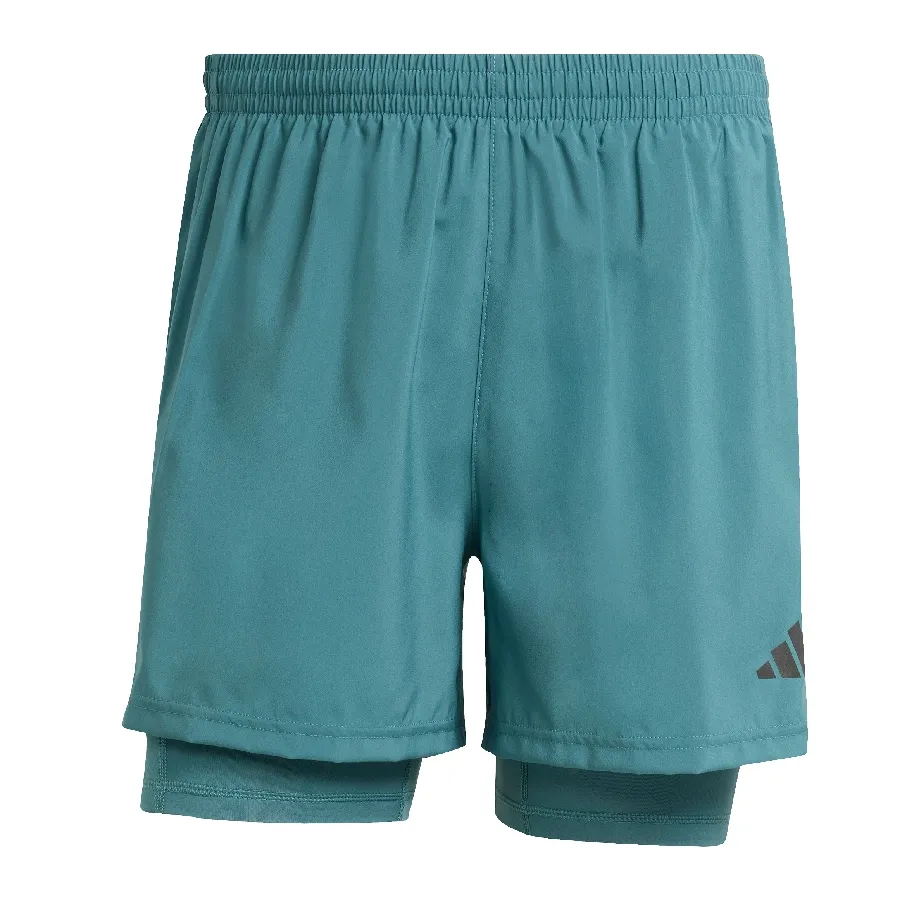 Imagen 1 de 5 de adidas Shorts  Own the Run Climacool 2 en 1-VERDE AGUA
