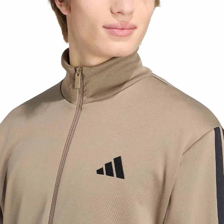 Imagen 4 de 6 de Conjunto adidas 3 Tiras-KAKI/NEGRO