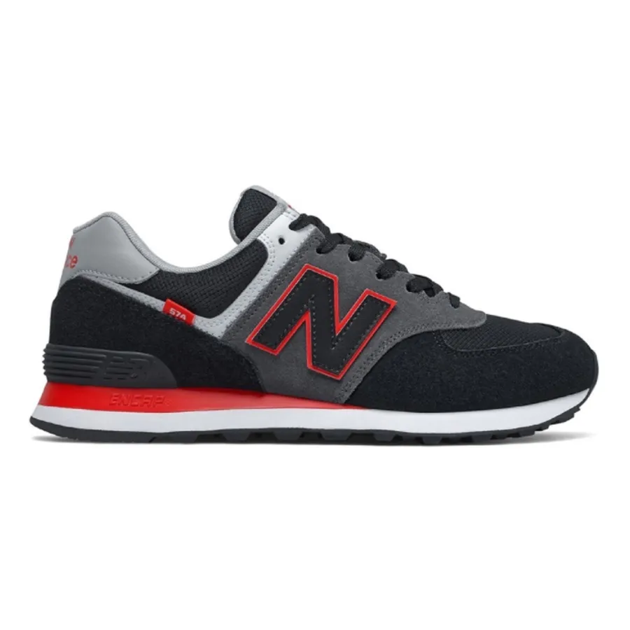 Imagen 0 de 4 de Zapatillas New Balance 574 SM2-NEGRO/GRAFITO/ROJO