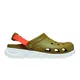 sandalias-crocs-duet-max-ii-clog-OLIVA/NARANJA