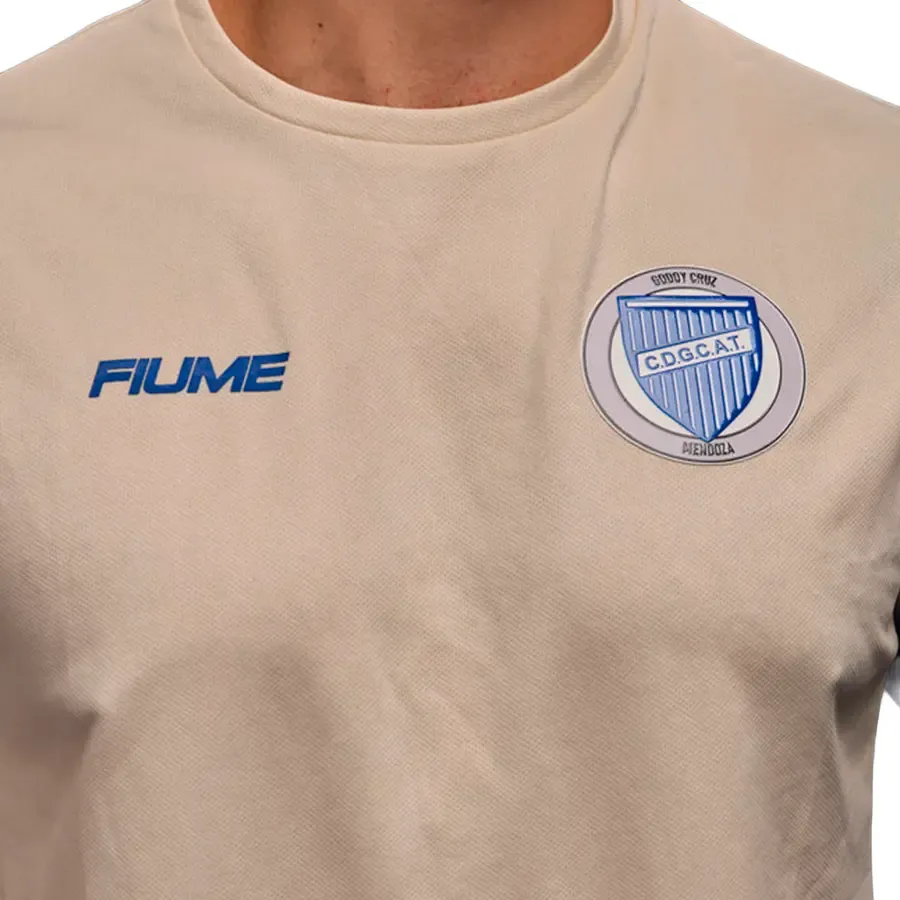 Imagen 2 de 3 de Remera Fiume Sport Godoy Cruz Entrenamiento 26-BEIGE/AZUL