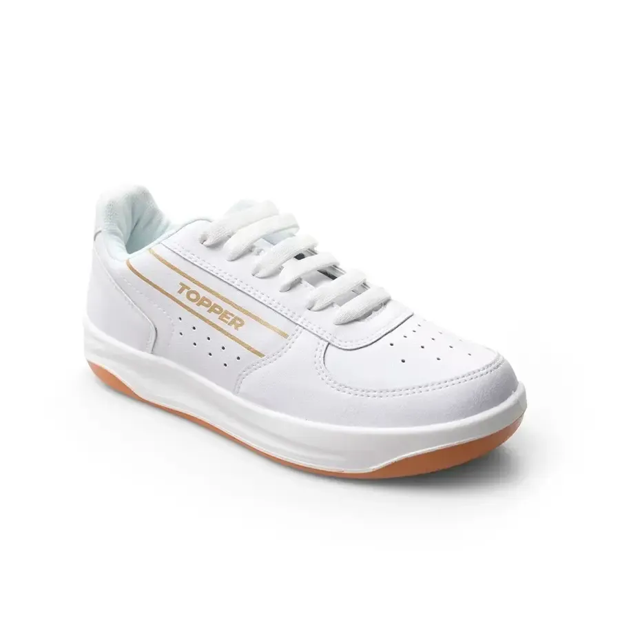 Imagen 1 de 4 de Zapatillas Topper Vigo-BLANCO/DORADO