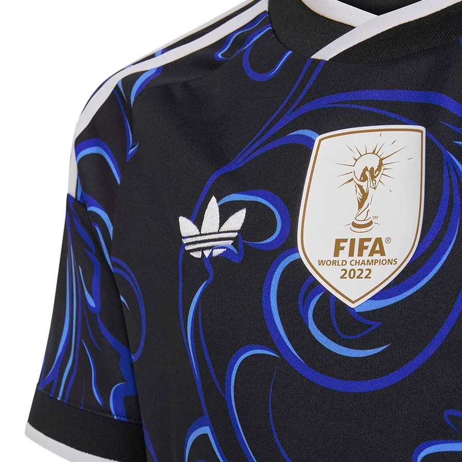 Imagen 3 de 5 de Camiseta adidas originals adidas Alternativa Seleccion Argentina 26-NEGRO/AZUL/CELESTE