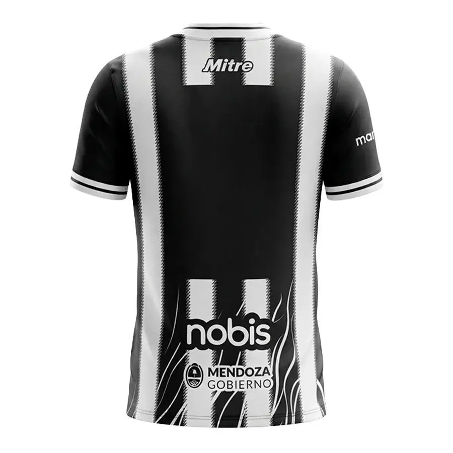 Imagen 1 de 2 de Camiseta Mitre Gimnasia y Esgrima de Mendoza Titular 2026-BLANCO/NEGRO