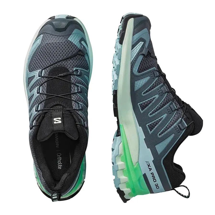 Imagen 4 de 5 de Zapatillas Salomon Xa Pro 3D V9-GRIS/CELESTE