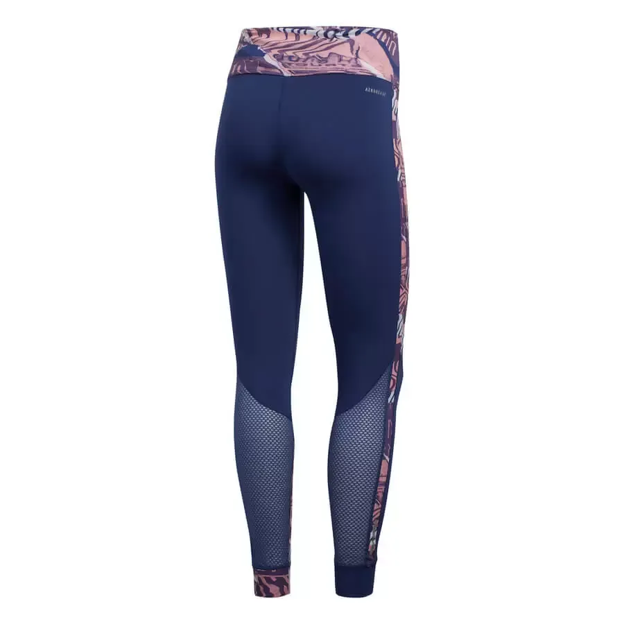 Imagen 1 de 4 de Calza adidas Para Correr Own Tgt-AZUL/ROSA/GRIS