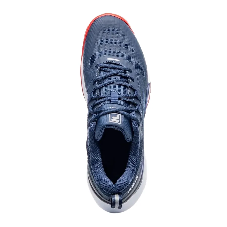 Imagen 3 de 5 de Zapatillas Fila Winner Clay-MARINO/ROJO