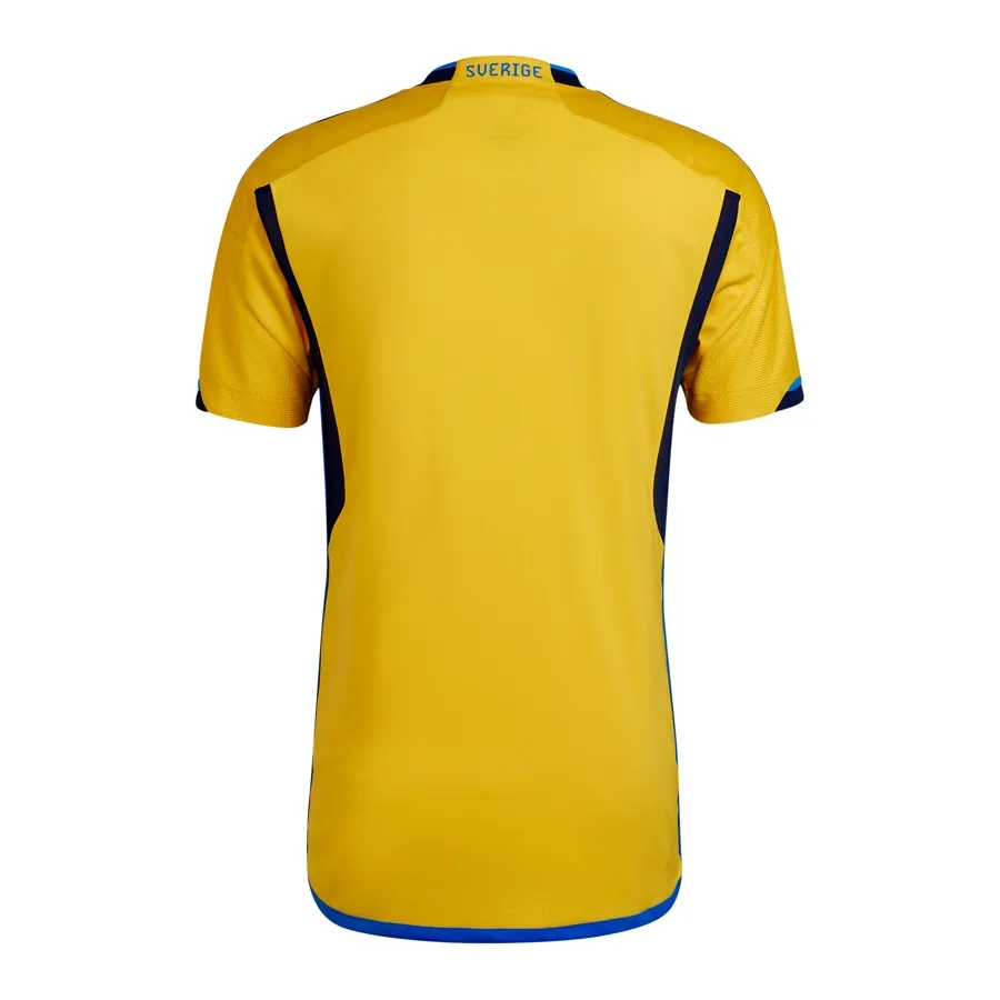 Imagen 1 de 6 de Camiseta adidas Titular Suecia 22-AMARILLO/AZUL