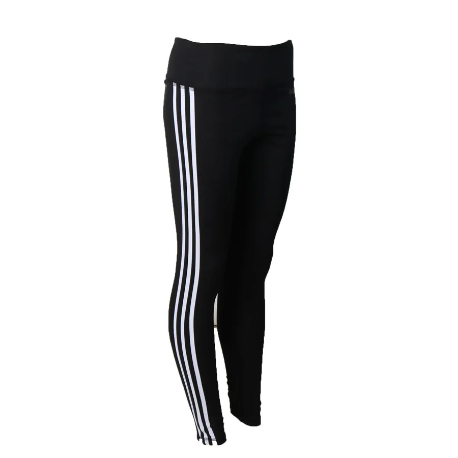 Imagen 1 de 3 de Calza Larga adidas Design 2 Move 3 Stripes-NEGRO/BLANCO