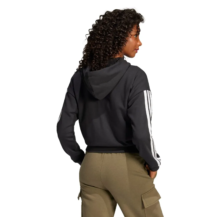 Imagen 2 de 4 de Campera adidas Essentials French Terry 3 Tiras-NEGRO