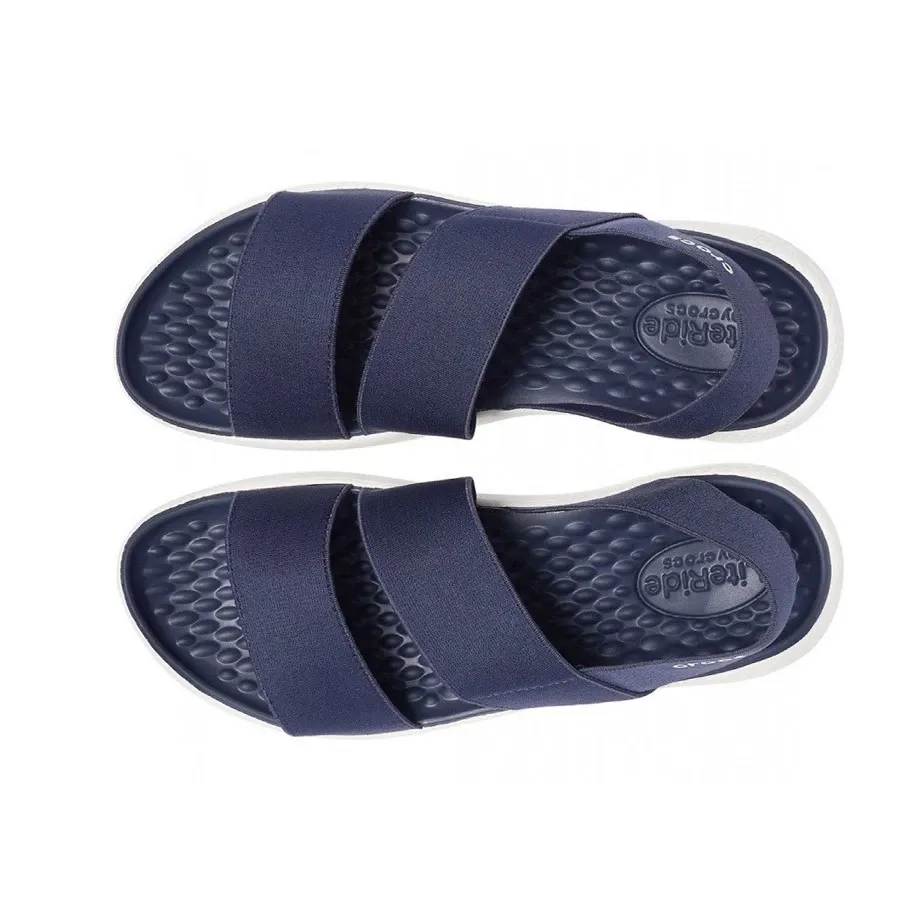 Imagen 2 de 4 de Sandalias Crocs Litsandal W-MARINO/BLANCO